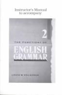 Cover of: The Functions of English Grammar