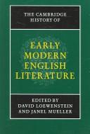Cover of: The Cambridge History of Early Modern English Literature (The New Cambridge History of English Literature) by 
