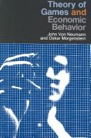 Cover of: Theory of Games and Economic Behavior