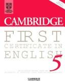 Cover of: Cambridge First Certificate in English 5 Cassette Set by 