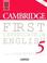Cover of: Cambridge First Certificate in English 5 Cassette Set