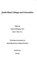 Cover of: Blacks on white campuses, whites on black campuses
