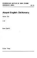 Atayal-English dictionary by Søren Egerod