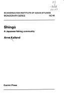 Cover of: Shingū: a Japanese fishing community