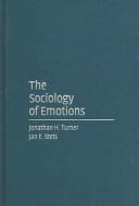 Cover of: The Sociology of Emotions