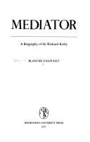 Cover of: Mediator by Blanche D'Alpuget, Blanche D'Alpuget