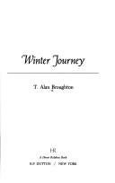 Cover of: Winter journey by T. Alan Broughton