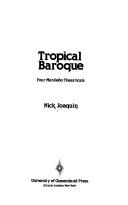Cover of: Tropical baroque: four Manileño theatricals