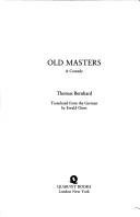 Cover of: Old masters: a comedy