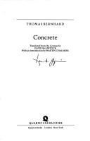 Cover of: Concrete