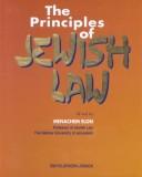 Cover of: Principles Of Jewish Law by Menachem Elon