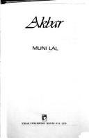 Cover of: Akbar by Muni Lal