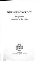 Cover of: Welsh phonology: selected readings