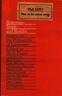 Cover of: Reference Truth and Reality: Essays on the Philosophy of Language