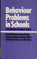 Behaviour problems in schools