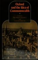 Cover of: Oxford and the idea of Commonwealth: essays presented to Sir Edgar Williams
