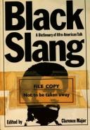Cover of: Black Slang by Clarence Major