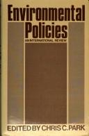 Cover of: Environmental Policies: An International Review (The Natural Environment: Problems & Management Series)