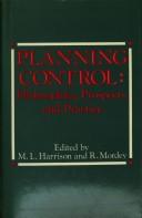 Cover of: Planning control: philosophies, prospects, and practice