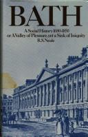 Cover of: Bath 1680-1850: a social history, or, A valley of pleasure, yet a sink of iniquity