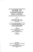 Cover of: Guide to conditional relations by Narada