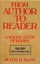 Cover of: From author to reader: a social study of books