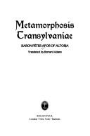 Cover of: Metamorphosis Transylvaniae