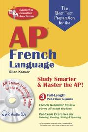 Cover of: AP French Language (REA) with Audio CDs- The Best Test Prep for AP French (Best Test Preparation for the Ap French Language Exam)