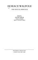 Cover of Horace Walpole (The Critical Heritage Series)