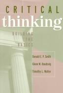 Cover of: Critical Thinking: Building the Basics