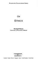 Cover of: On Ethics | Marshall Missner