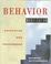 Cover of: Behavior modification