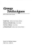 Cover of: Group techniques by Gerald Corey