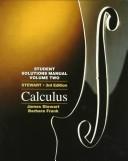 Cover of: Student Solutions Manual for Stewart's Calculus