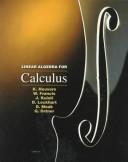 Cover of: Linear Algebra for Calculus (Mathematics Ser) | James Stewart
