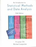 Cover of: An introduction to statistical methods and data analysis.