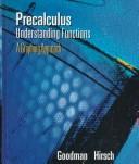 Cover of: Precalculus by Arthur Goodman, Lewis Hirsch