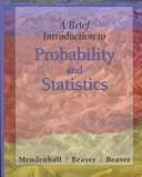 Cover of: A brief introduction to probability and statistics by William Mendenhall