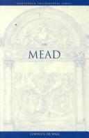 Cover of: On Mead by Cornelis de Waal, Cornelis de Waal