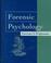 Cover of: Forensic psychology