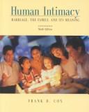 Cover of: Human intimacy by Frank D. Cox