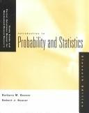 Cover of: Introduction to Probability and Statistics: Study Guide and Solutions Manual