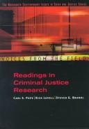 Cover of: Voices from the Field: Readings in Criminal Justice Research (Criminal Justice Series)