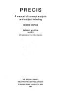 Cover of: PRECIS: a manual of concept analysis and subject indexing