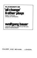 Cover of: All Change and Other Plays (Playscripts)