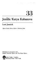 Cover of: Jen°ufa: Katya Kabanova.