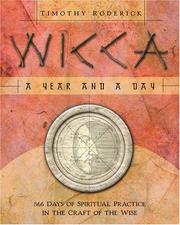 Cover of: Wicca: A Year & a Day by Timothy Roderick