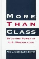 Cover of: More than class | 