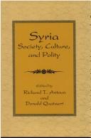 Cover of: Syria: Society, Culture, and Polity (S U N Y Series in Middle Eastern Studies)