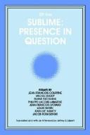 Cover of: Of the Sublime: Presence in Question (Suny Series, Intersections)